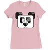 panda pixel Ladies Fitted T-Shirt