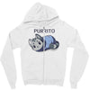 blanket purrito Zipper Hoodie