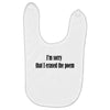 i'm sorry Baby Bibs