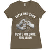 vater und sohn Ladies Fitted T-Shirt