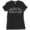 outdoors hiking and camping Ladies Fitted T-Shirt