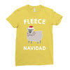 fleece navidad Ladies Fitted T-Shirt