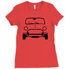 simple mini   car t shirt Ladies Fitted T-Shirt
