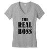 The Boss - The Real Boss Women's V-Neck T-Shirt