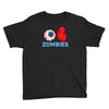 i heart zombies scary eye bloody heart halloween Youth Tee