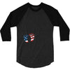 4th of July Baby Foot 3/4 Sleeve Shirt