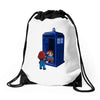 back to his roots Drawstring Bags