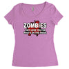 zombies love you, ideal birthday gift or present Women's Triblend Scoop T-shirt