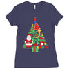 christmas tree made of bells stocking santa Ladies Fitted T-Shirt