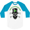 happy saint patrick day skull 3/4 Sleeve Shirt
