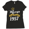 kings are born in 1957 Ladies Fitted T-Shirt