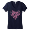 valentines day hearts Women's V-Neck T-Shirt