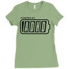 powered by adhd Ladies Fitted T-Shirt