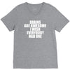brains are awesome i wish everybody had one V-Neck Tee