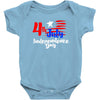 happy independence day the united states Baby Bodysuit