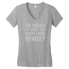 hungry apology Women's V-Neck T-Shirt