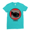 hand shake Ladies Fitted T-Shirt