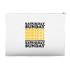 saturday sunday shitday Accessory Pouches
