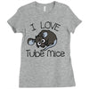 love tube mice Ladies Fitted T-Shirt