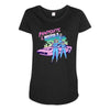 pantsuits and pistols Maternity Scoop Neck T-shirt