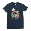 deadpool and superman Ladies Fitted T-Shirt