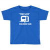 personalised your name caravan club funny gift Toddler T-shirt