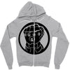 thanos gauntlet Zipper Hoodie