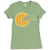 pizza pie chart Ladies Fitted T-Shirt