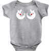 rude christmas pudding Baby Onesie