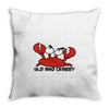 old and crabby Throw Pillow