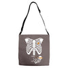 pregnant skeleton baby costume halloween maternity ninja ladies Adjustable Strap Totes