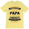 Super Cool Papa Of A Freaking Awesome Granddaughter T-Shirt