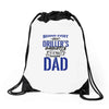 Behind Every Great Driller's Daughters Is A Truly Amazing Dad Drawstring Bags