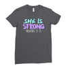 she is strong Ladies Fitted T-Shirt