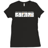 push button recieve bacon Ladies Fitted T-Shirt