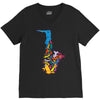 sax addict saxophone V-Neck Tee