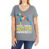 boxers support autism awareness Ladies Curvy T-Shirt