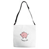 happy pig Adjustable Strap Totes