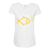 gold fish Maternity Scoop Neck T-shirt