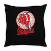 retro vespa red ideal birthday present or gift Throw Pillow