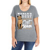 best cat mom Ladies Curvy T-Shirt
