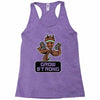 groot grow strong galaxy gym fitness mashup Racerback Tank