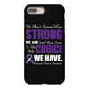 we don't know how strong we are until being strong is the only choice iPhone 8 Plus Case
