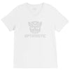 be optimistic transformers   robot optimus prime movie autobots show t V-Neck Tee