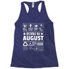 Born In August Racerback Tank