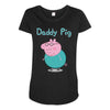 peppa pig  daddy pig Maternity Scoop Neck T-shirt
