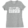 minds should never be closed Ladies Fitted T-Shirt