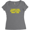 cloudy eyes, empty hearts, might lose Women's Triblend Scoop T-shirt