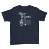 she wants the d black Youth Tee