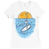 death surfer Ladies Fitted T-Shirt